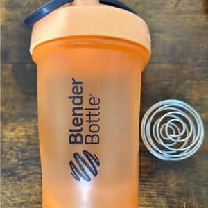 BlenderBottle Classic Shaker in Orange with Navy Logo
